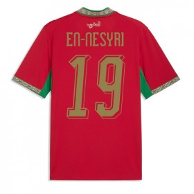 Marocko Youssef En-Nesyri #19 Hemmakläder VM 2026 Kortärmad